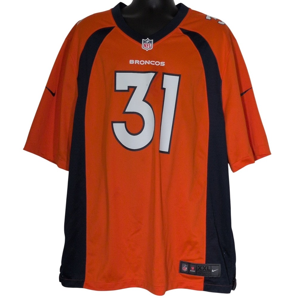 Nike Denver Broncos Justin Simmons 31 NFL Jersey Orange Men's XXL